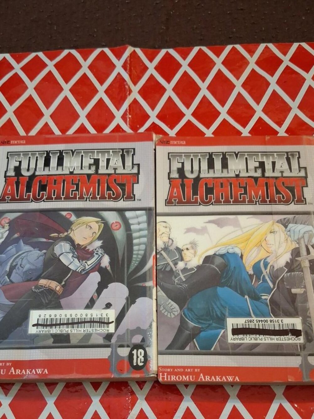 Fullmetal Alchemist Vol 17 and 18 Viz Manga 1st printing ex-library copies